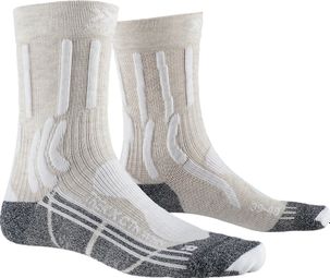 X-SOCKS Trek X Cotton Socken Damen Weiß/Anthrazitgrau