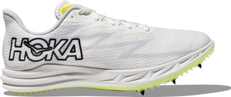 Hoka One One Crescendo MD Wit Geel Unisex Track & Field Schoenen