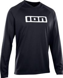 Maillot MTB de manga larga ION Logo Negro Unisex