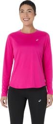 Camiseta de manga larga para mujer Asics Core Run Rosa