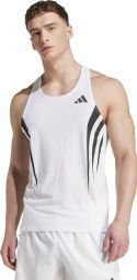 Adidas Performance Adizero Archive Tank Top White Man