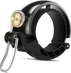 Sonnette de vélo design circulaire en cuivre - Noir