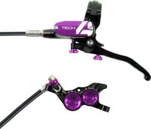 Hope Tech 4 V4 Disc Break - Back Black / Purple Standard Hose 