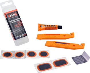 NECESSAIRE KIT DE REPARATION TREKKING/VTT AVEC DEMONTE-PNEUS VEL