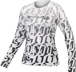 Endura MT500 LTD Lange Mouw Bedrukt T-Shirt Zwart / Wit