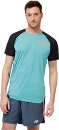 New Balance Accelerate Pacer Short Sleeve Jersey Blue