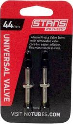 Pas de Tubes Valves Presta 44mm Aluminium 2Uds.