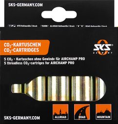 SKS draadloze Co2 patronen voor Airchamp 16Gr (5 stuks)