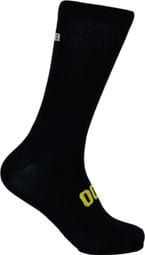 Chaussettes de cyclisme hautes respirantes brodées Classy Evo II Mooquer noir