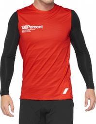 Camiseta sin mangas 100% R-Core Concept Rojo