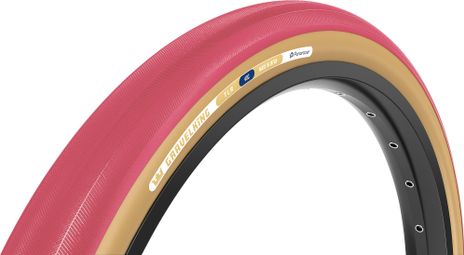 Pneu Gravel Panaracer GravelKing Limited Color Edition 700 mm Tubeless Ready Souple ZSG Gravel Compound BeadLock TuffTex Rouge Flancs Beiges