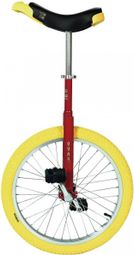 Monocycle Qu-Ax Luxus 20  Rouge Pneu Jaune