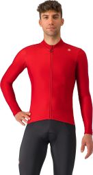 Castelli Espresso Thermal Langarmtrikot Rot