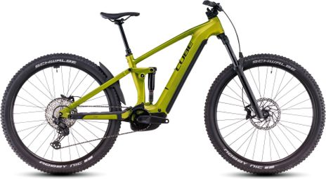 Cube Stereo Hybrid One44 EX 800 Elektrische Volledig Geveerde MTB Shimano Deore/Deore XT 12S 800 Wh 29'' Hagedis Groen 2025