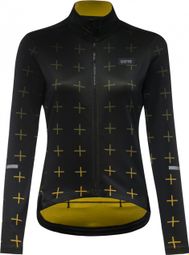 Gore Wear Progress Thermo Women's Long Sleeve Jersey Black/Yellow