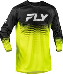 Fly Racing Rayce Sonar Long-Sleeve Jersey, Neon Yellow/Black/White, Kids'