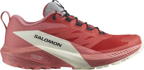 Chaussures de Trail Salomon Sense Ride 5 Rouge Rose Femme