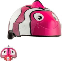 Casque de Vélo pour enfants | Poisson Clown Rose | Crazy Safety| Certifié EN1078