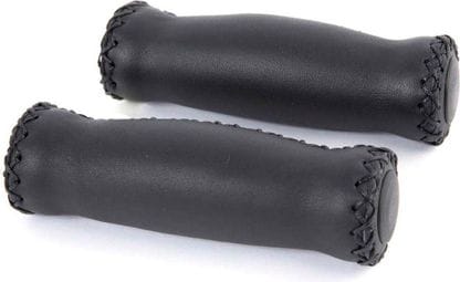 VELO Grips Cuir 127Mm Noir (Paire)