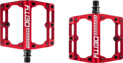 Paire de Pédales Plates Deity Black Kat Rouge