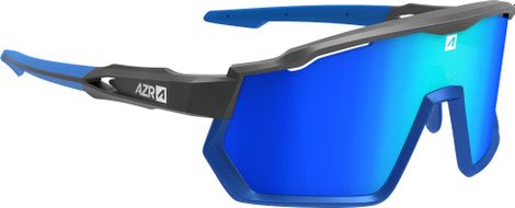 Occhiali AZR Pro Race RX nero opaco blu / Lente blu + Lente chiara