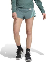 Pantalón Corto adidas Performance Adizero Archive Gel 3in Verde, Mujer