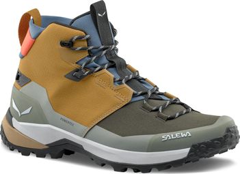 Salewa Puez 2 Mid Powertex Wanderschuhe für Herren, grau/braun