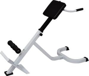 Banc de musculation du dos acier sport fitness musculation blanc et noir