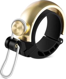 Sonnette de vélo design circulaire en cuivre - Doré