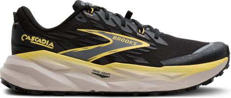 Zapatillas Trail Brooks Cascadia 19 Negro/Amarillo Hombre