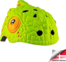 Casque de Vélo pour enfants | Caméléon Vert | Crazy Safety | Certifié EN1078
