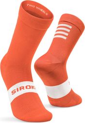 Chaussettes vélo Cyclisme Homme et Femme S1 Orange Flanders Orange Vif