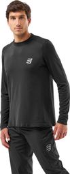 Compressport Performance Zwarte Heren Trui Lange Mouw