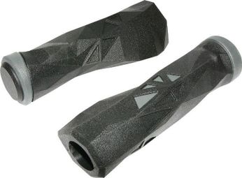 Poignee Vtt Newton Probike Noir-Gris L130Mm (Paire)