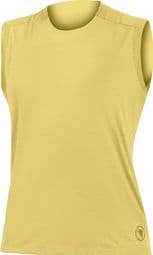 Camiseta de tirantes Endura SingleTrack Mujer Amarillo Azufre