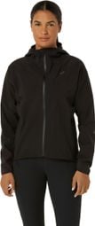 Chaqueta <strong>impermeable </strong> Asics Metarun Negra Mujer