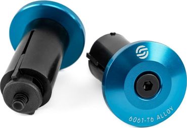  Salt Simple Blue BMX handlebar ends