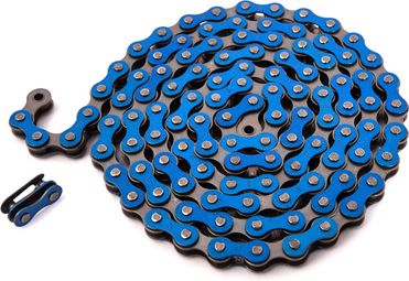BMX CHAINE BLEU 1/2 x1/8  ACIER KHEBIKES