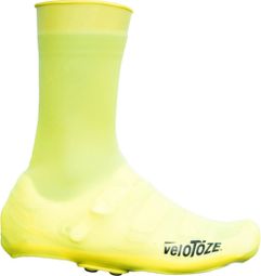 Pair of Velotoze High Silicone Snaps Shoe Covers Viz Yellow