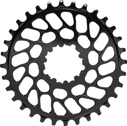 AbsoluteBlack Round Narrow Wide Mono Direct Mount Super Boost Chainring for Sram 12 S Cranks Black