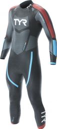 Combinaison Néoprène Homme TYR Catégorie 3 Wetsuit Noir Rouge Bleu