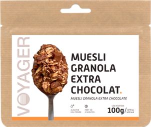 Lyophilisierte Mahlzeit Voyager Müsli Granola Extra Schokolade 100g