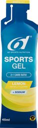 Gel énergétique 6d SPORTS GEL Citron 6 X 45 ML
