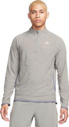 Thermo Top 1/2 Zip Nike Dri-Fit Trail Grau Blau