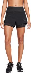 Nike Dri-FIT Swift 3in 2-in-1 Shorts Schwarz Damen