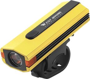 Phare de vélo en plastique 400LM  torche de cyclisme de nuit  - Jaune