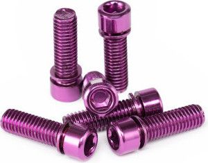 Salt Solid Stem Screws M8x25mm Purple (6 Units)