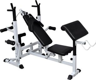 Banc de musculation universel avec support pour haltère sport fitness musculation