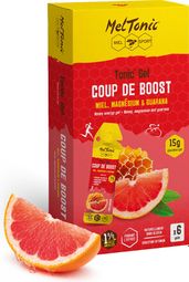 Pack Gels énergétiques Meltonic Tonic'Gel Bio Coup de Boost Pamplemousse - 6x20g