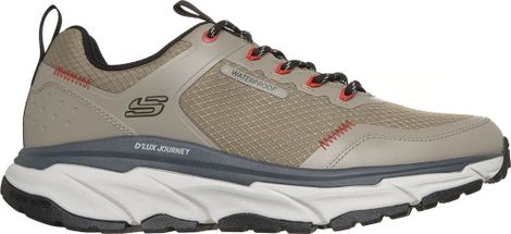 Skechers Waterproof Relaxed Fit D'Lux Journey Slate Peak Taupe/Zwart Wandelschoenen voor heren